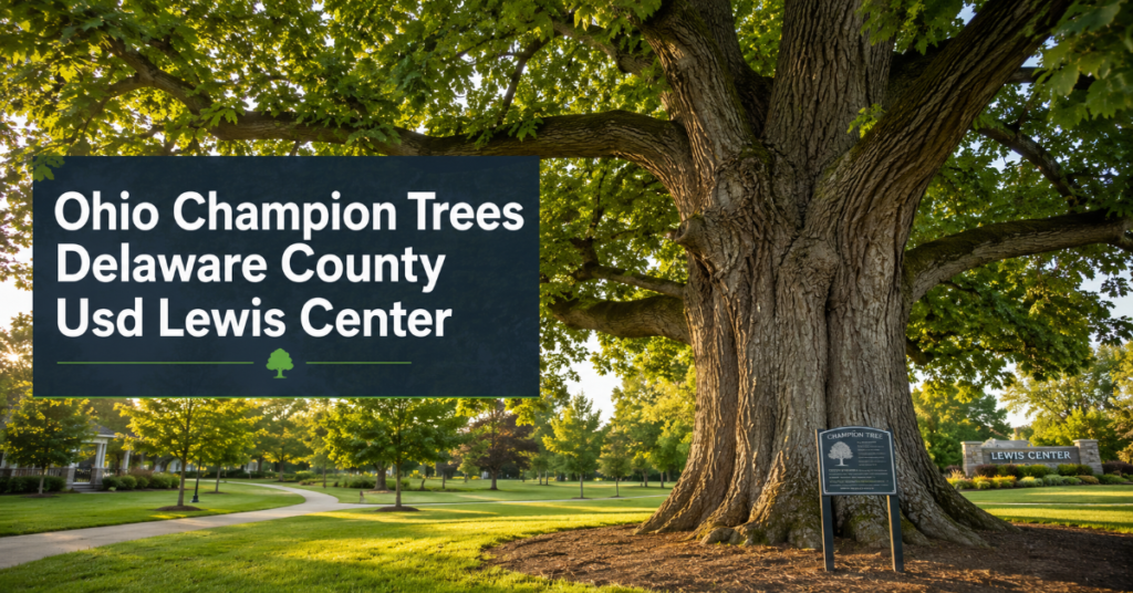 Ohio Champion Trees Delaware County Usd Lewis Center