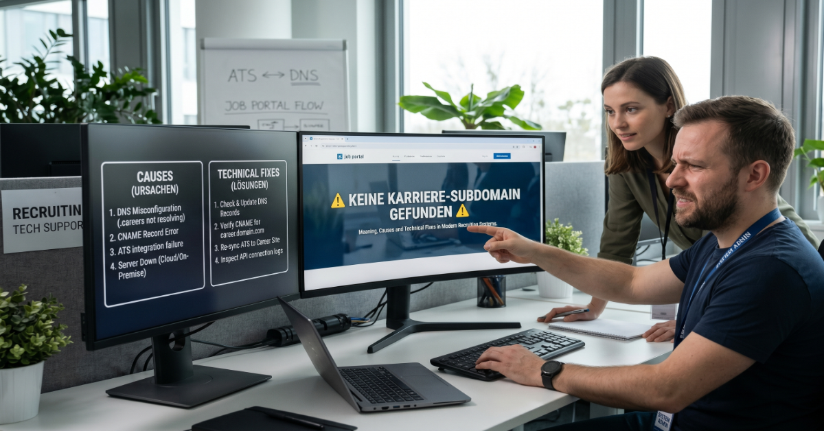 Keine Karriere-Subdomain Gefunden