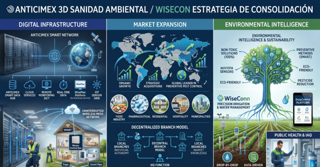 Anticimex 3D Sanidad Ambiental / WiseCon Estrategia de Consolidación