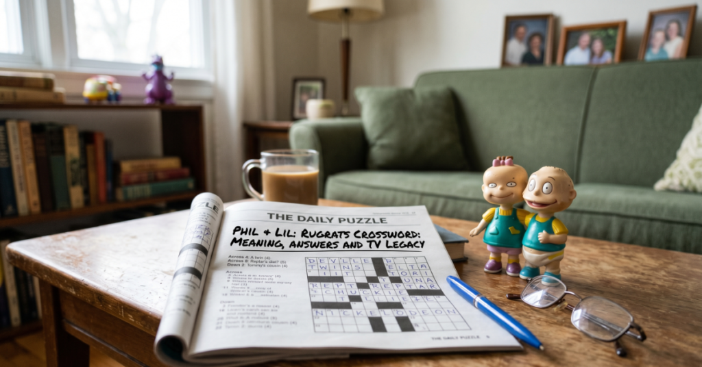 Phil or Lil of Rugrats Crossword