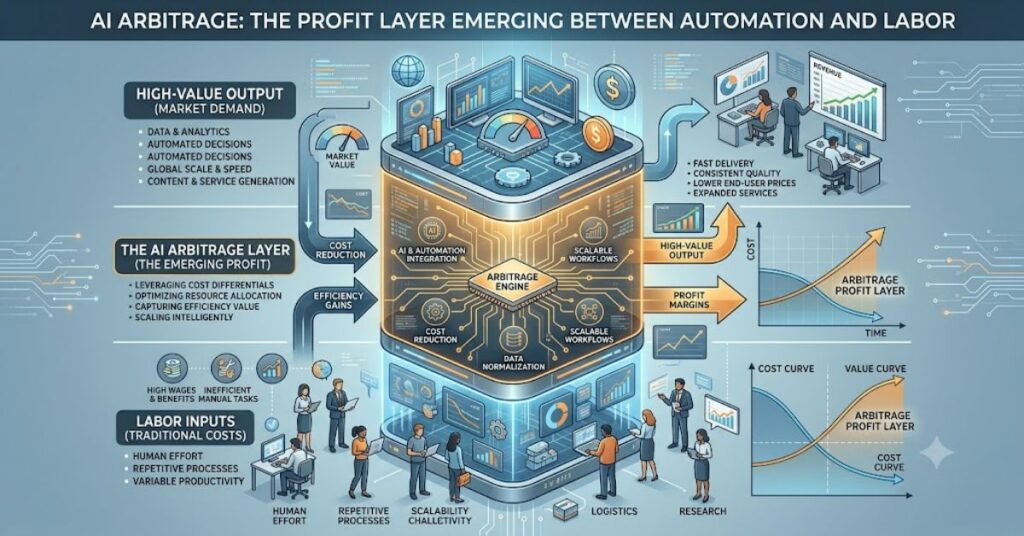 AI Arbitrage: The Profit Layer Emerging Between Automation and Labor