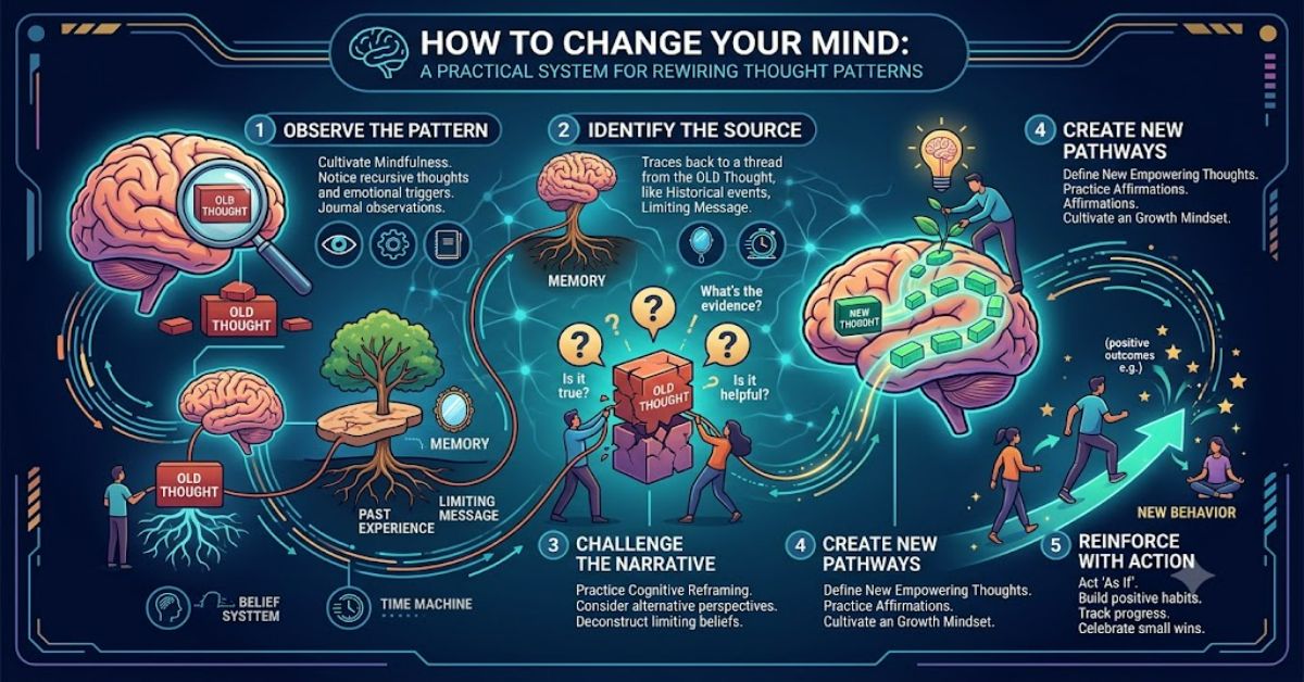 How to Change Your Mind: A Practical System for Rewiring Thought Patterns