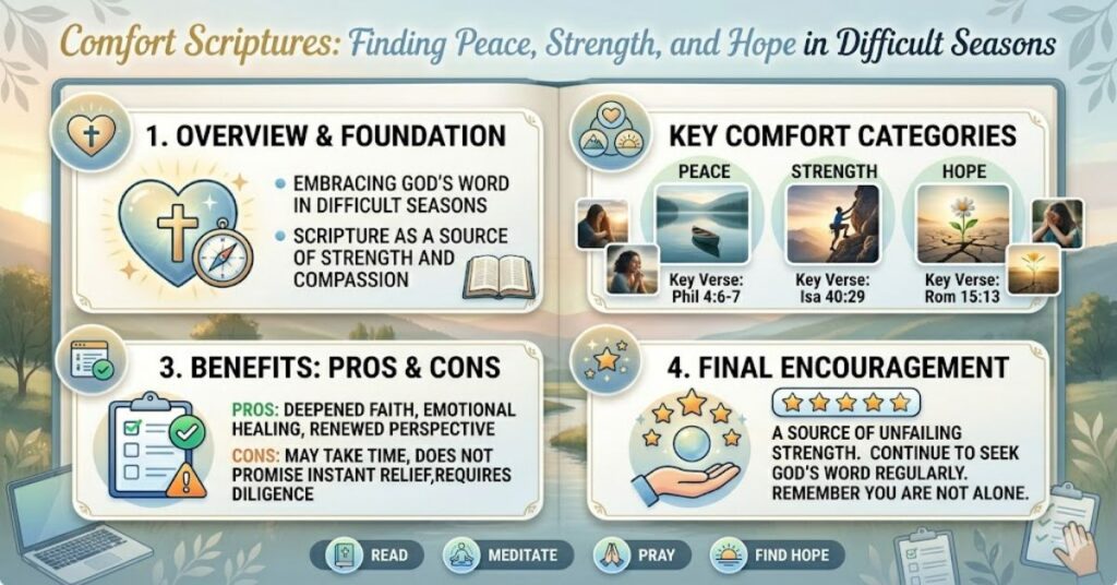 Comfort Scriptures: Finding Peace, Strength, and Hope in Difficult Seasons