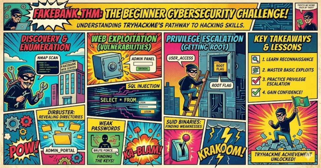 fakebank.thm: Understanding TryHackMe’s Beginner Cybersecurity Training Target