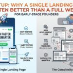 Page Startup: Why a Single Landing Page Is Often Better Than a Full Website for Early-Stage Founders