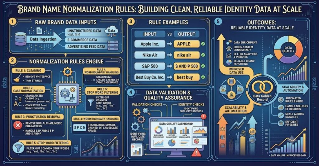 Brand Name Normalization Rules: Building Clean, Reliable Identity Data at Scale
