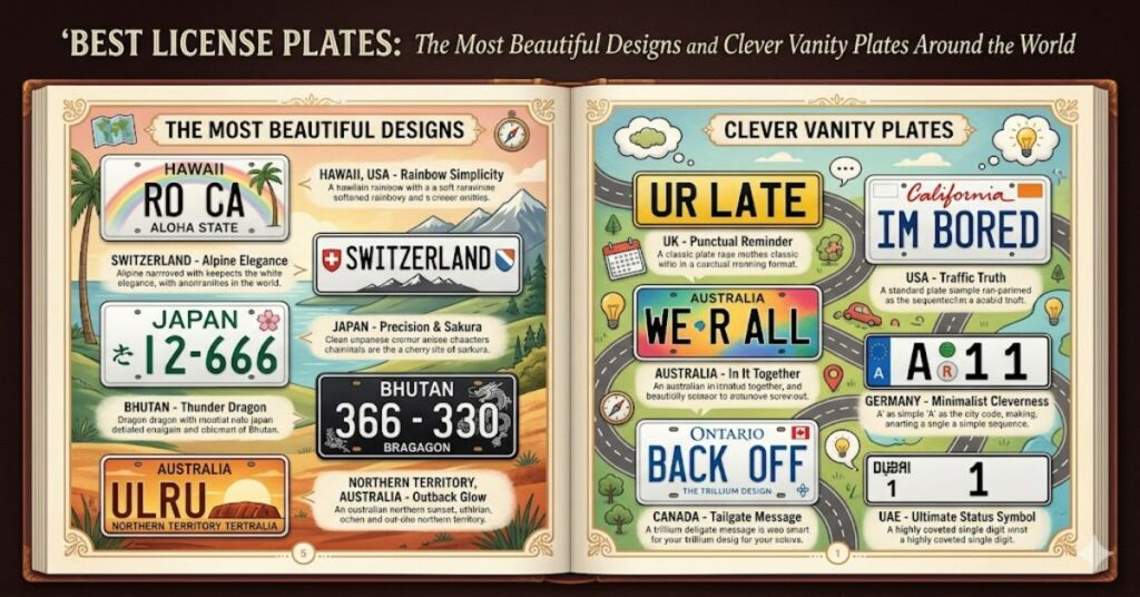Best License Plates: The Most Beautiful Designs and Clever Vanity Plates Around the World