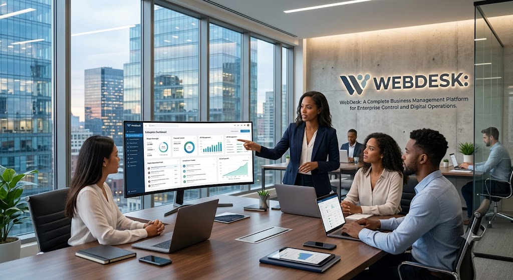 Explore how WebDesk supports enterprise operations through accounts, sales orders, purchase processing, inventory management, and business control.