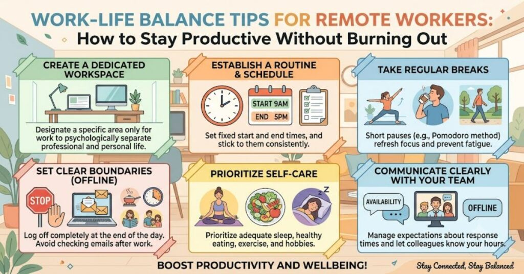 Work Life Balance Tips for Remote Workers: How to Stay Productive Without Burning Out