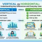 Vertical vs Horizontal: Understanding the Key Differences and Everyday Uses