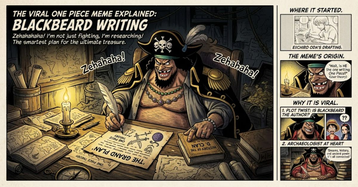 Blackbeard Writing: The Viral One Piece Meme Explained