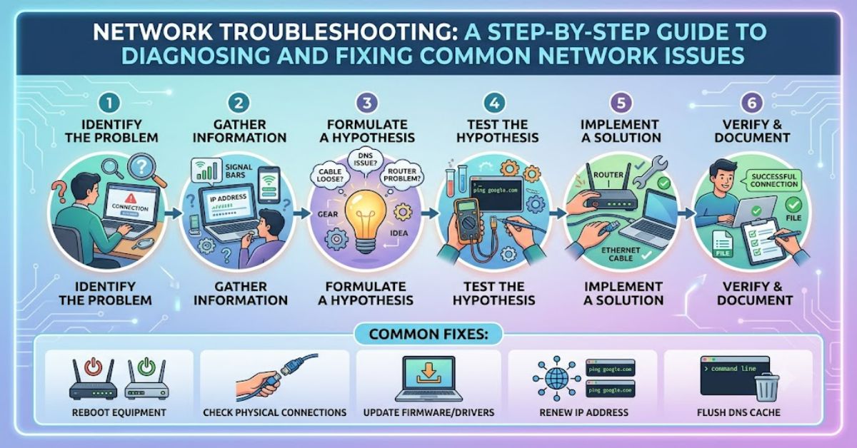 Network Troubleshooting: A Step-by-Step Guide to Diagnosing and Fixing Common Network Issues