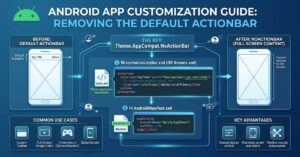 theme.appcompat.noactionbar: Android App Customisation Guide for Removing the Default ActionBar
