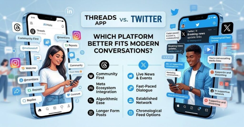 Threads App vs Twitter Comparison: Which Platform Better Fits Modern Social Conversations?