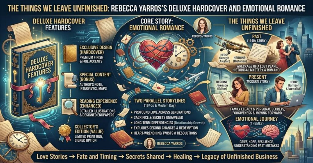 The Things We Leave Unfinished: Rebecca Yarros’s Deluxe Hardcover and Emotional Romance