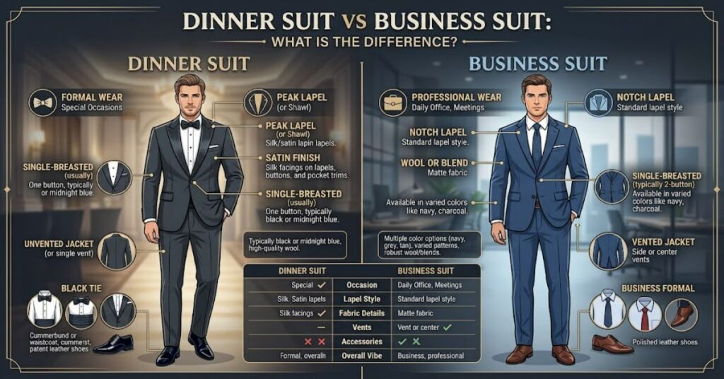 Dinner Suit vs Business Suit: What Is the Difference?