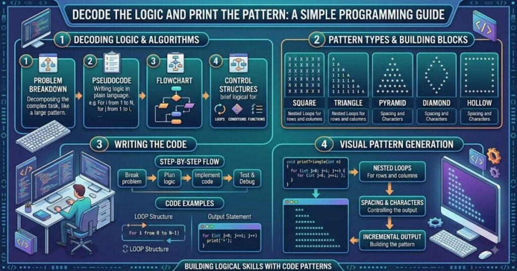 Decode the Logic and Print the Pattern: A Simple Programming Guide