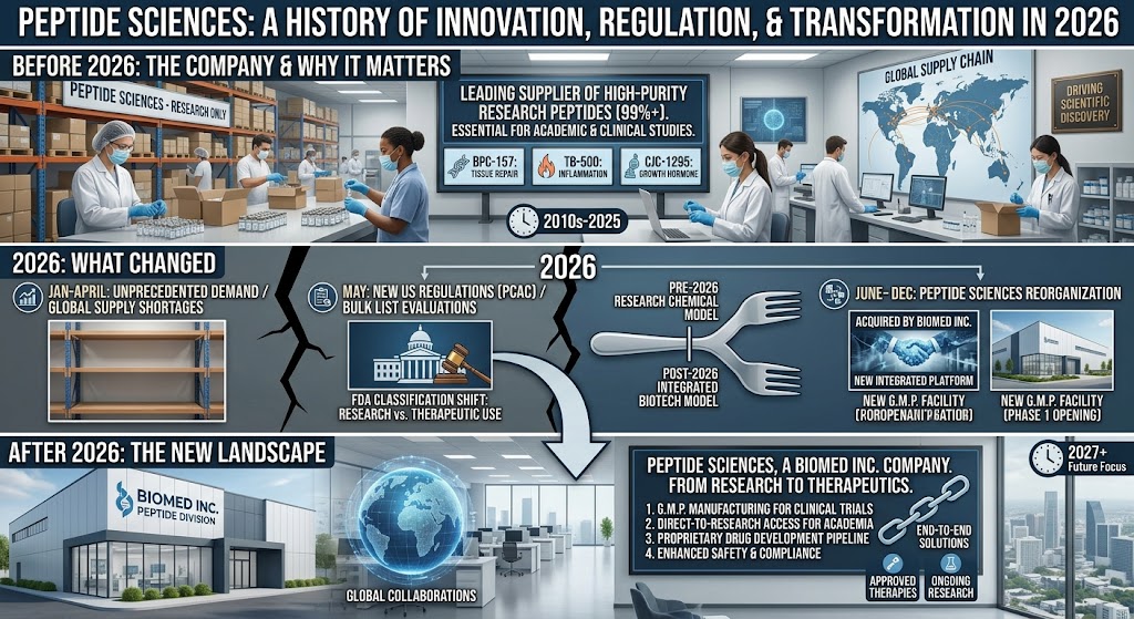 Peptide Sciences: What the Company Was, Why It Matters, and What Changed in 2026