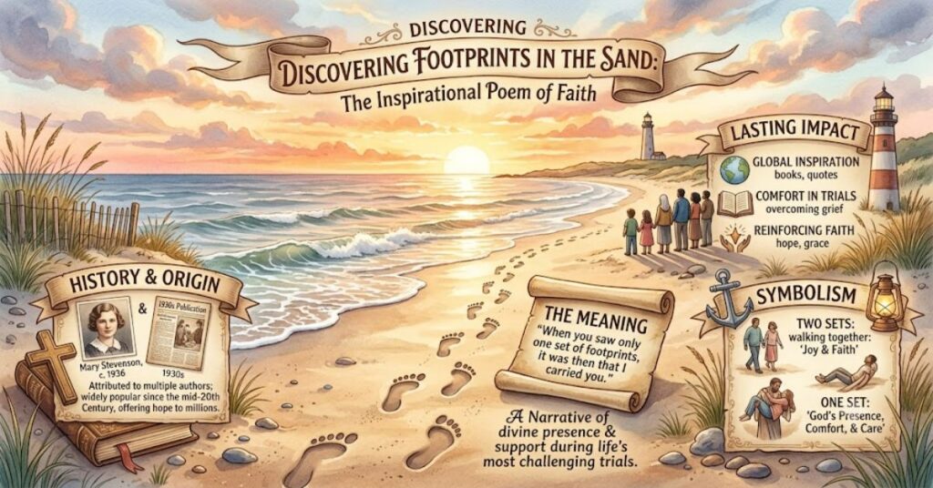 Footprints in the Sand: Meaning, Origin, and Why Its Message Still Resonates