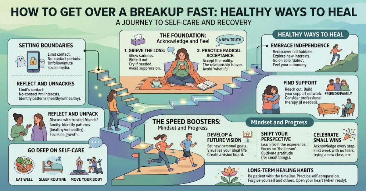 How to Get Over a Breakup Fast: Healthy Ways to Heal
