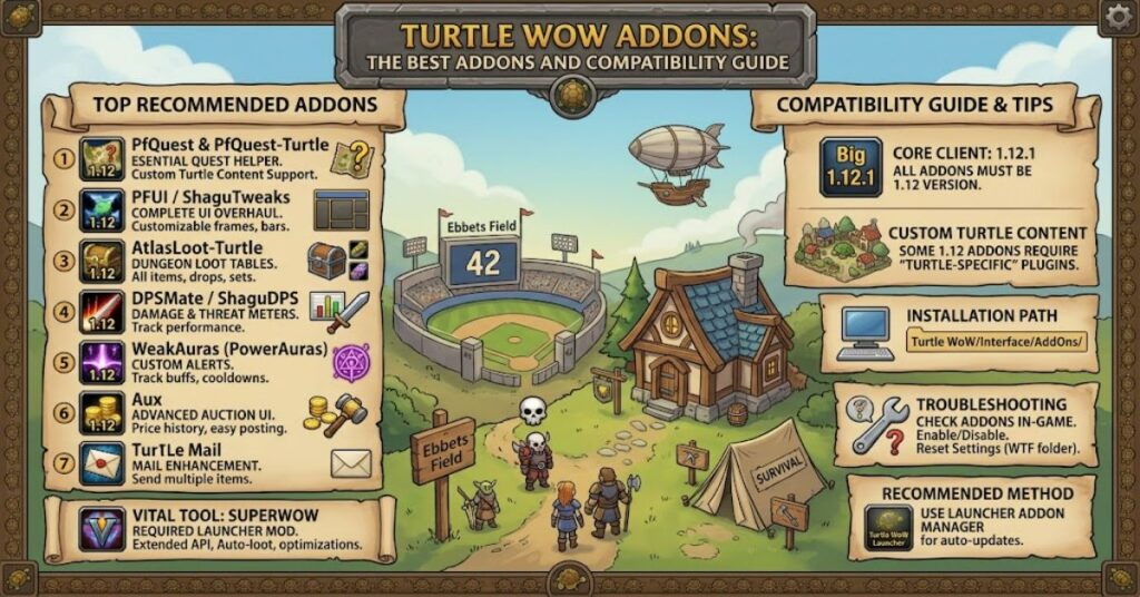 Turtle WoW Addons: The Best Addons and Compatibility Guide