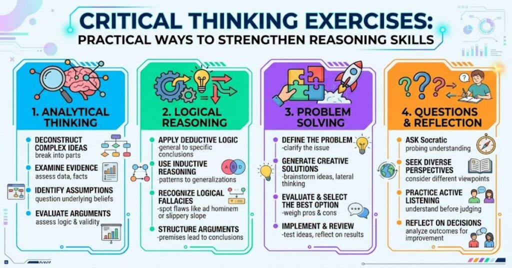 Critical Thinking Exercises: Practical Ways to Strengthen Reasoning Skills