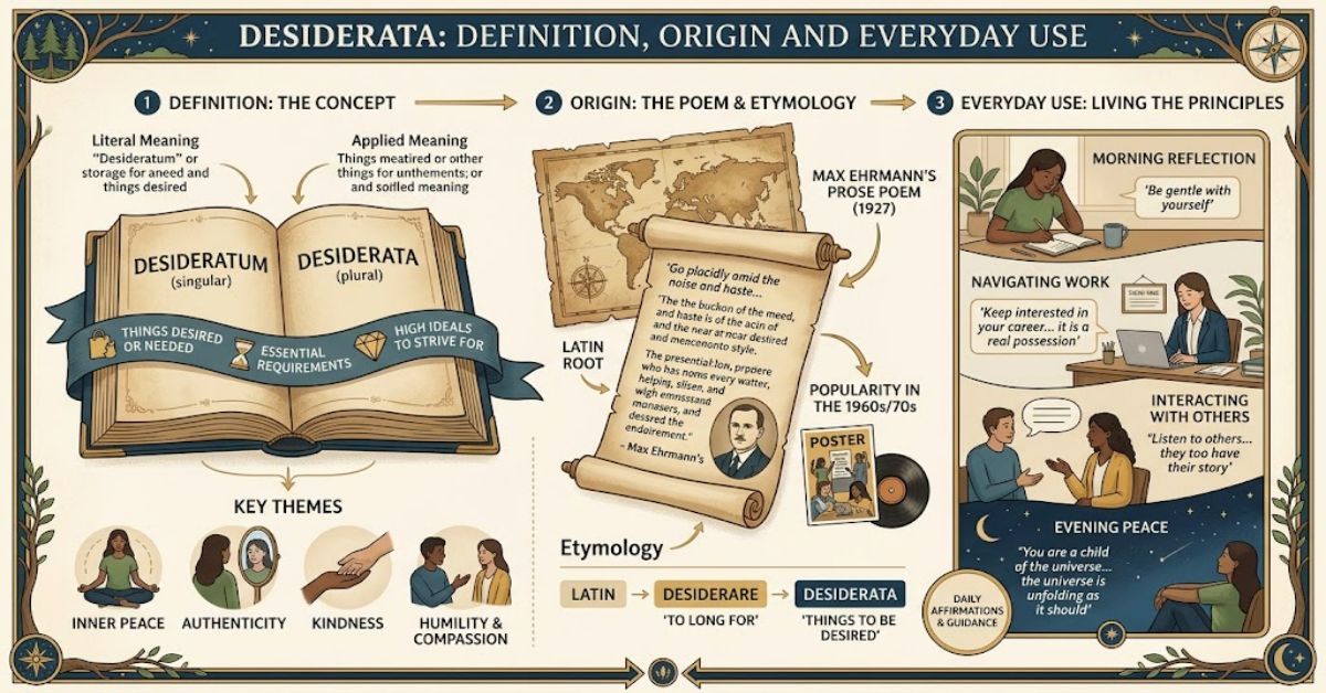 Desiderata Meaning: Definition, Origin and Everyday Use