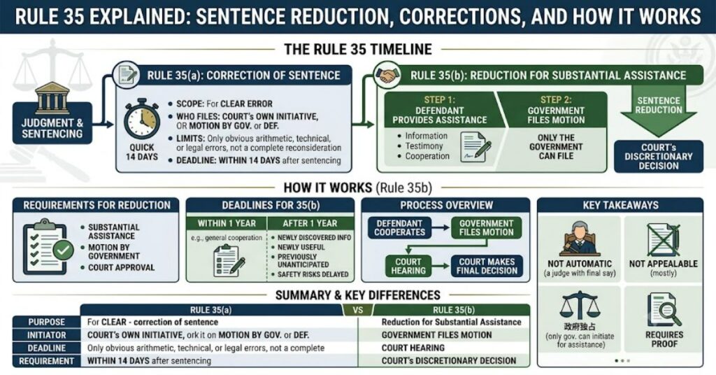 Rule 35 Explained: Sentence Reduction, Corrections, and How It Works