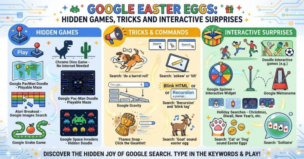 Google Easter Eggs: Hidden Games, Tricks and Interactive Surprises