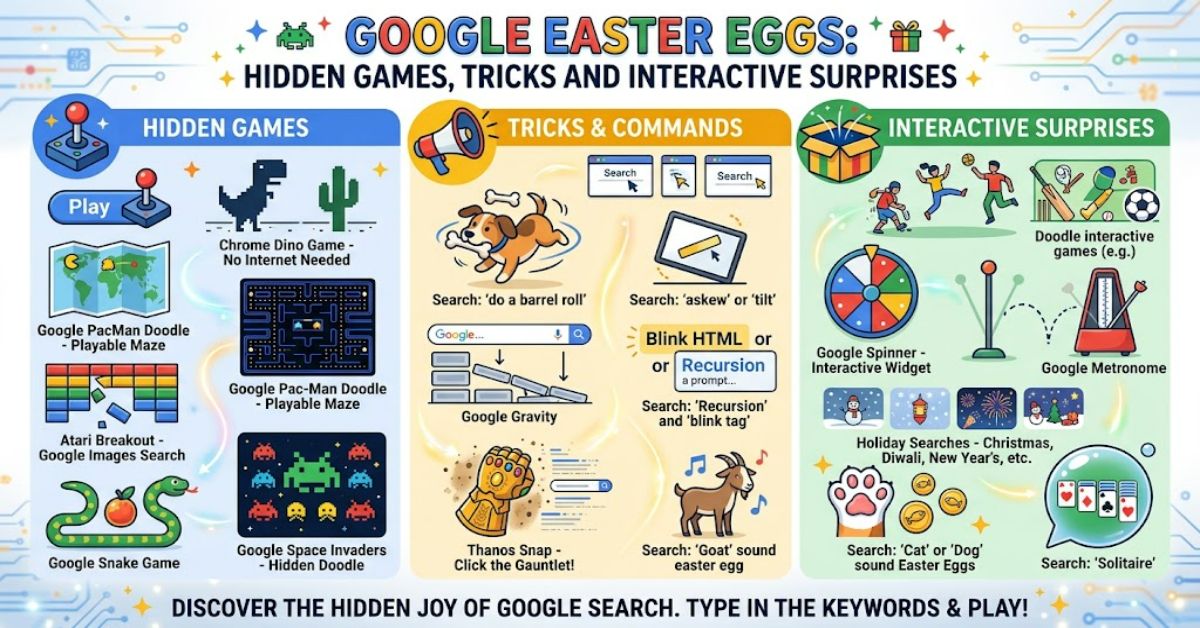 Google Easter Eggs: Hidden Games, Tricks and Interactive Surprises