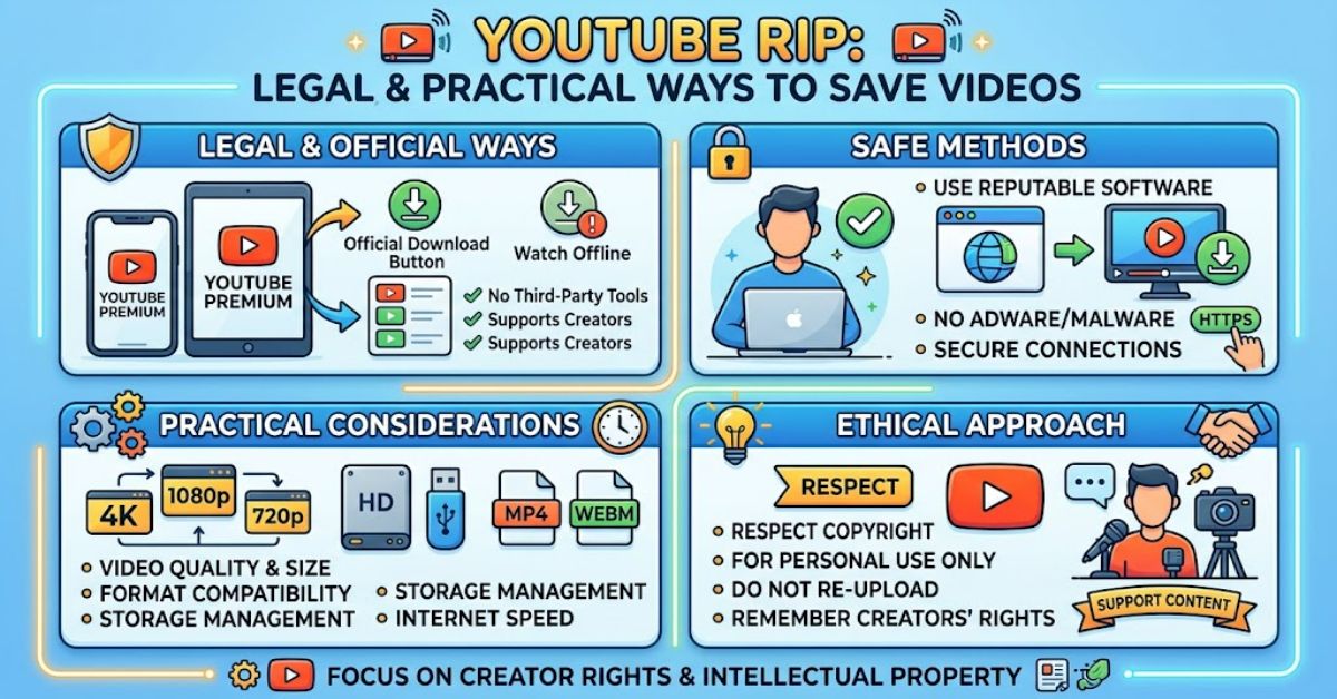 YouTube Rip: Legal, Safe and Practical Ways to Save Videos