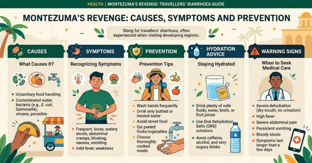 Montezuma's Revenge: Causes, Symptoms, Prevention and Treatment