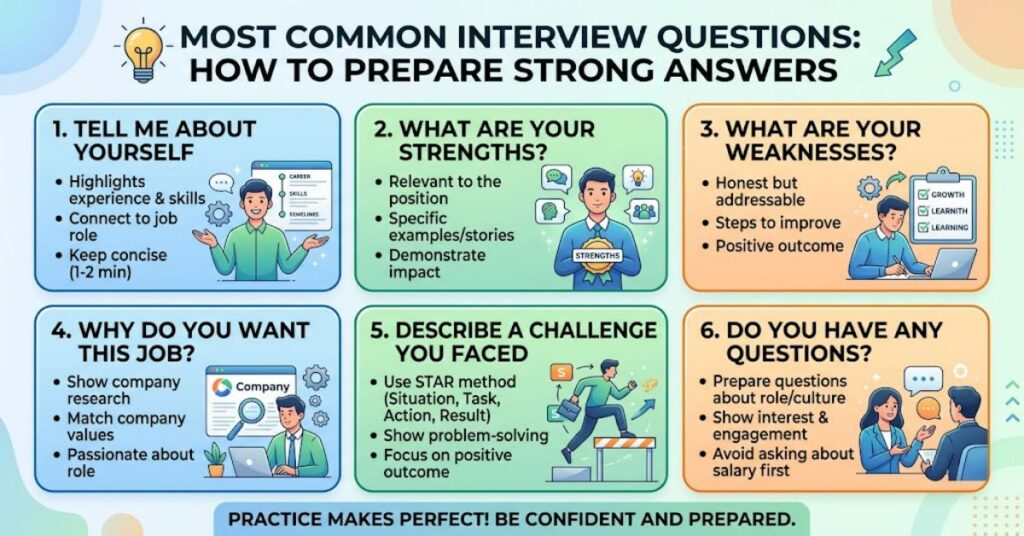 Most Common Interview Questions: How to Prepare Strong Answers
