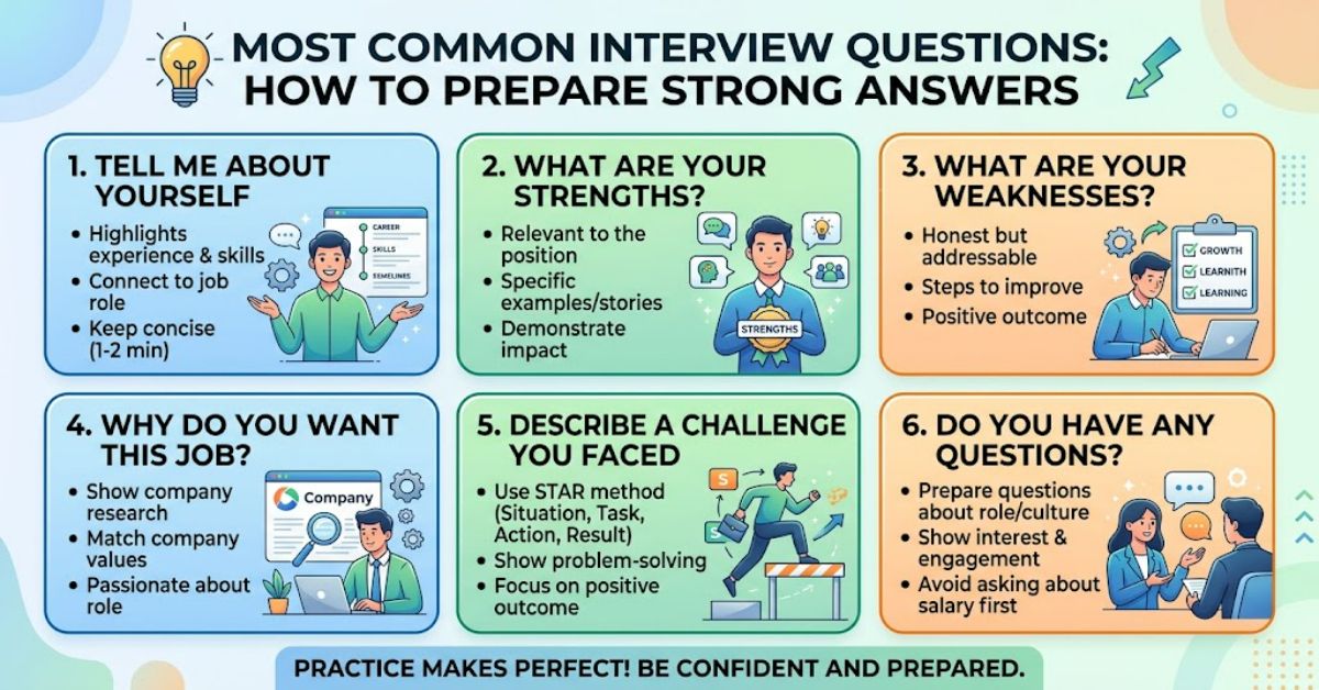Most Common Interview Questions: How to Prepare Strong Answers