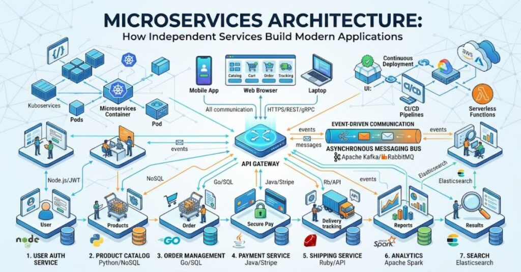 Microservices Architecture: How Independent Services Build Modern Applications